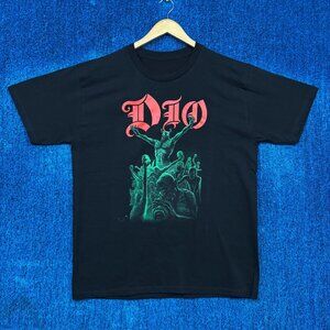 Dio Stand Up and Shout Poster Holy Diver Album Band Tee L